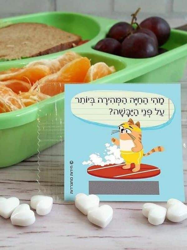חידות מתגרדות לארוחת העשר – גילאי 6-8 סדרה 1