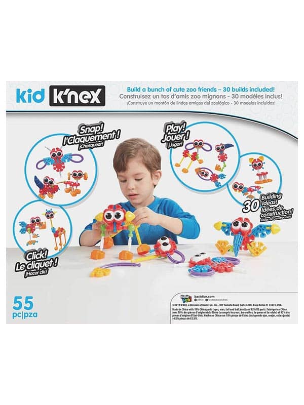 סט הרכבה חיות 55 חלקים 30 מודלים - k'nex (קונקס)