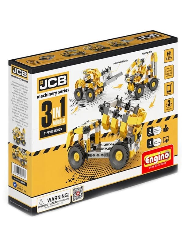ערכת הרכבה JCB משאית 3 מודלים - engino (אנג'ינו)