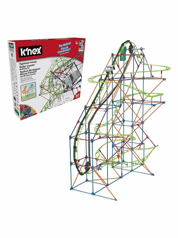 סט הרכבה רכבת הרים טייפון ממונע 649 חלקים - k'nex (קונקס)