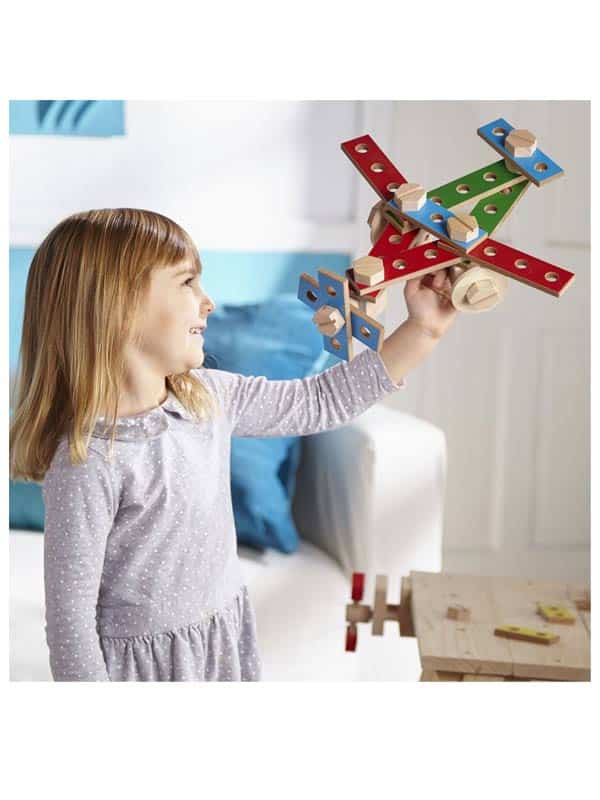 שולחן נגרים מעץ לילדים