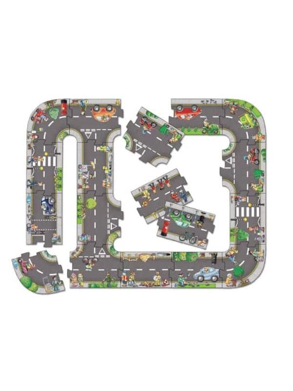 פאזל ענק זהירות בדרכים - Giant Road