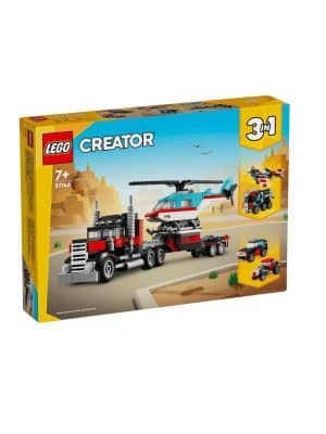 לגו קריאטור 31146 - משאית גרר עם מסוק