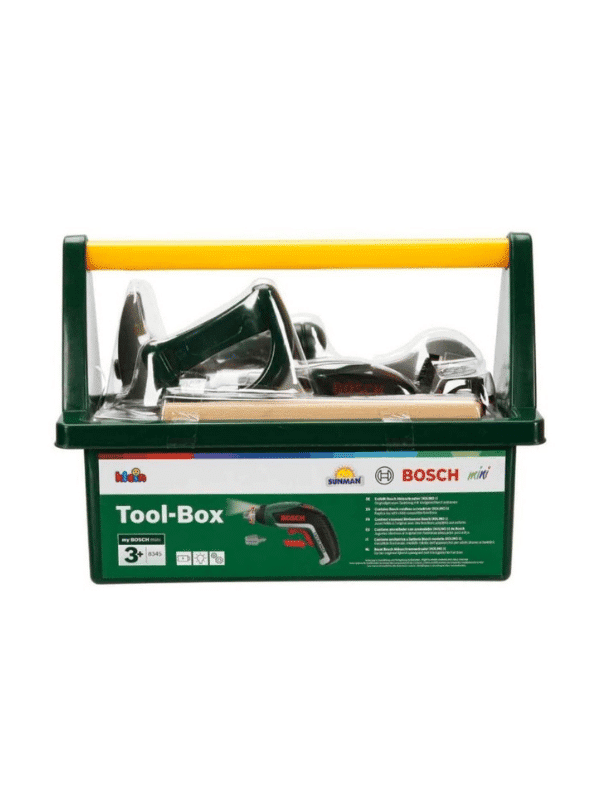 קופסת כלי עבודה פתוחה + מברגה מיני - Bosch (בוש לילדים)
