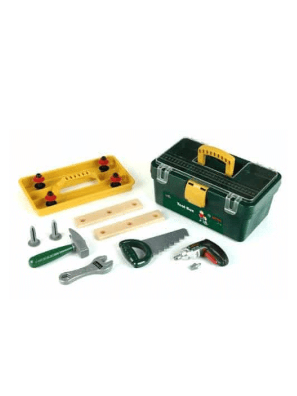 קופסת כלי עבודה סגורה + מברגה מיני - Bosch (בוש לילדים)